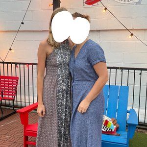 Old Navy Button Front Midi Dress